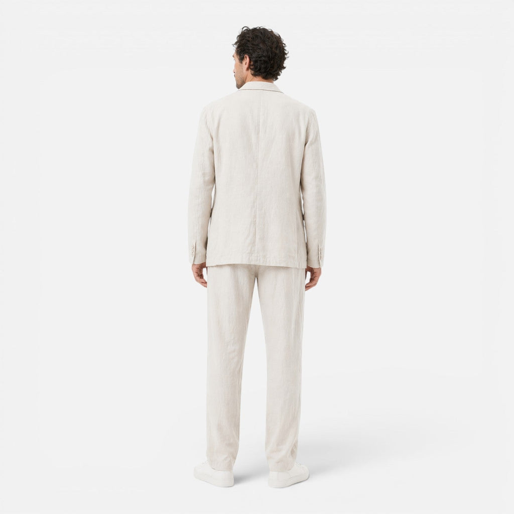 Men's Linen Suit Set - Lightweight Breathable Classic Fit for Summer Events