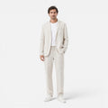 Men's Linen Suit Set - Lightweight Breathable Classic Fit for Summer Events