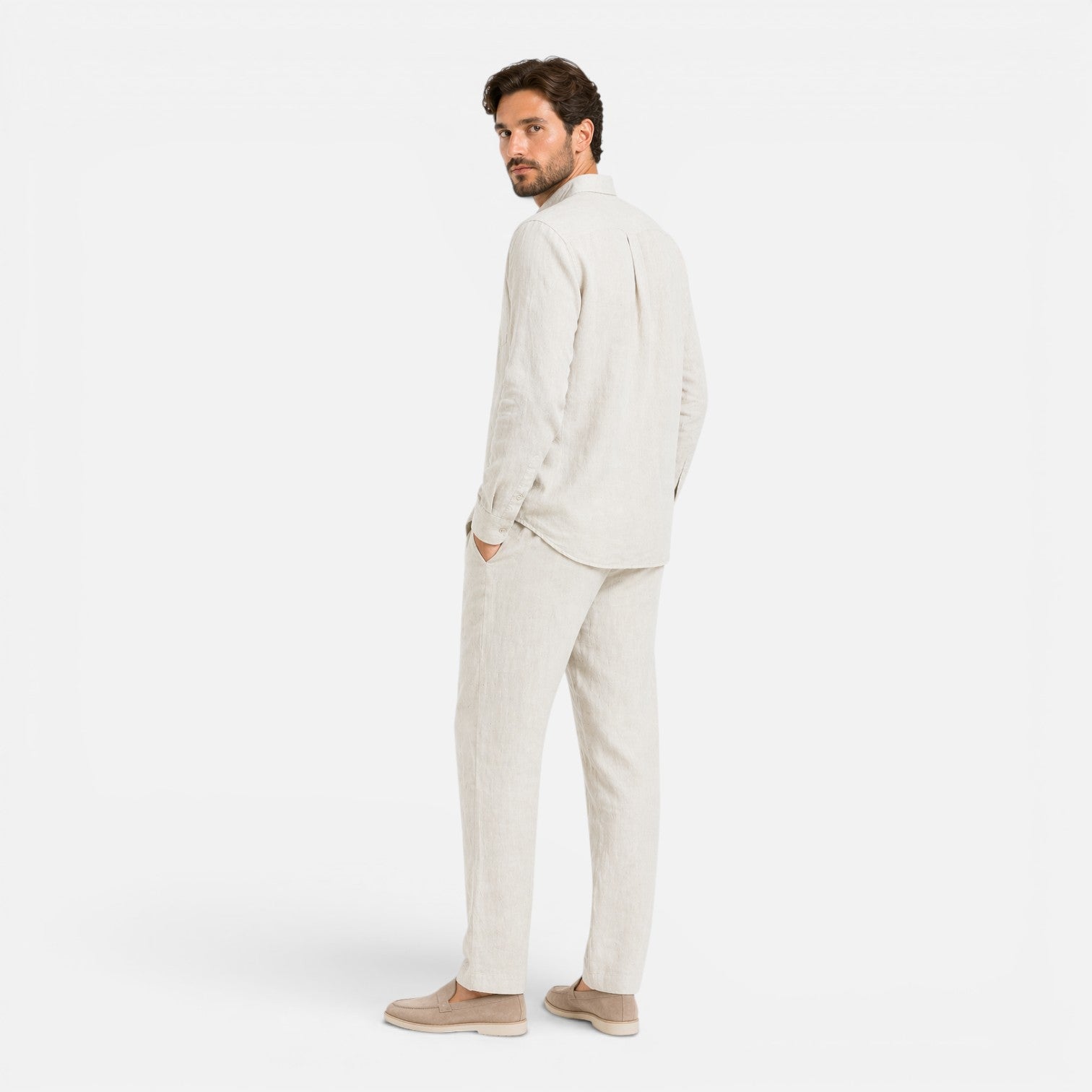 Men's Linen Summer Outfit | Lightweight Breathable Two-Piece Set
