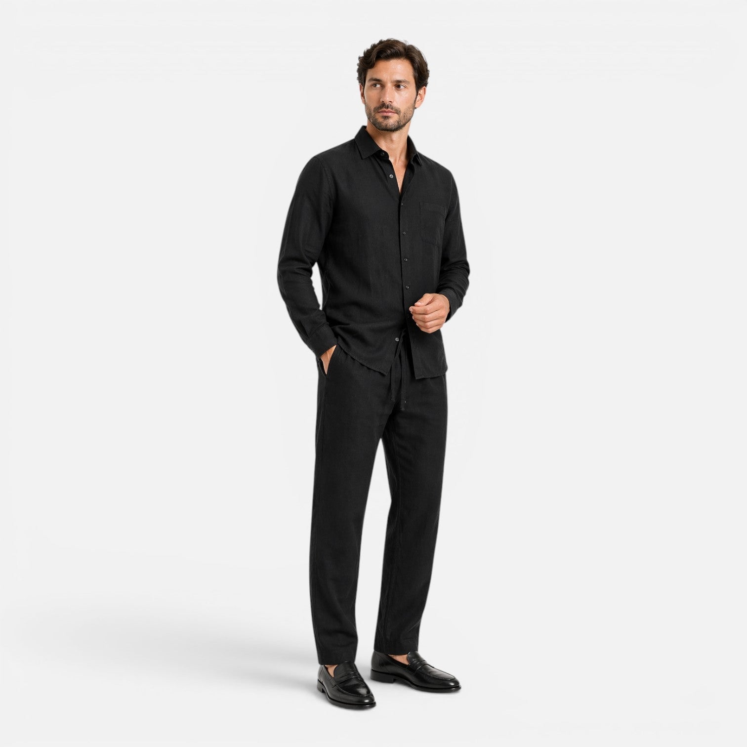 Men's Linen Summer Outfit | Lightweight Breathable Two-Piece Set