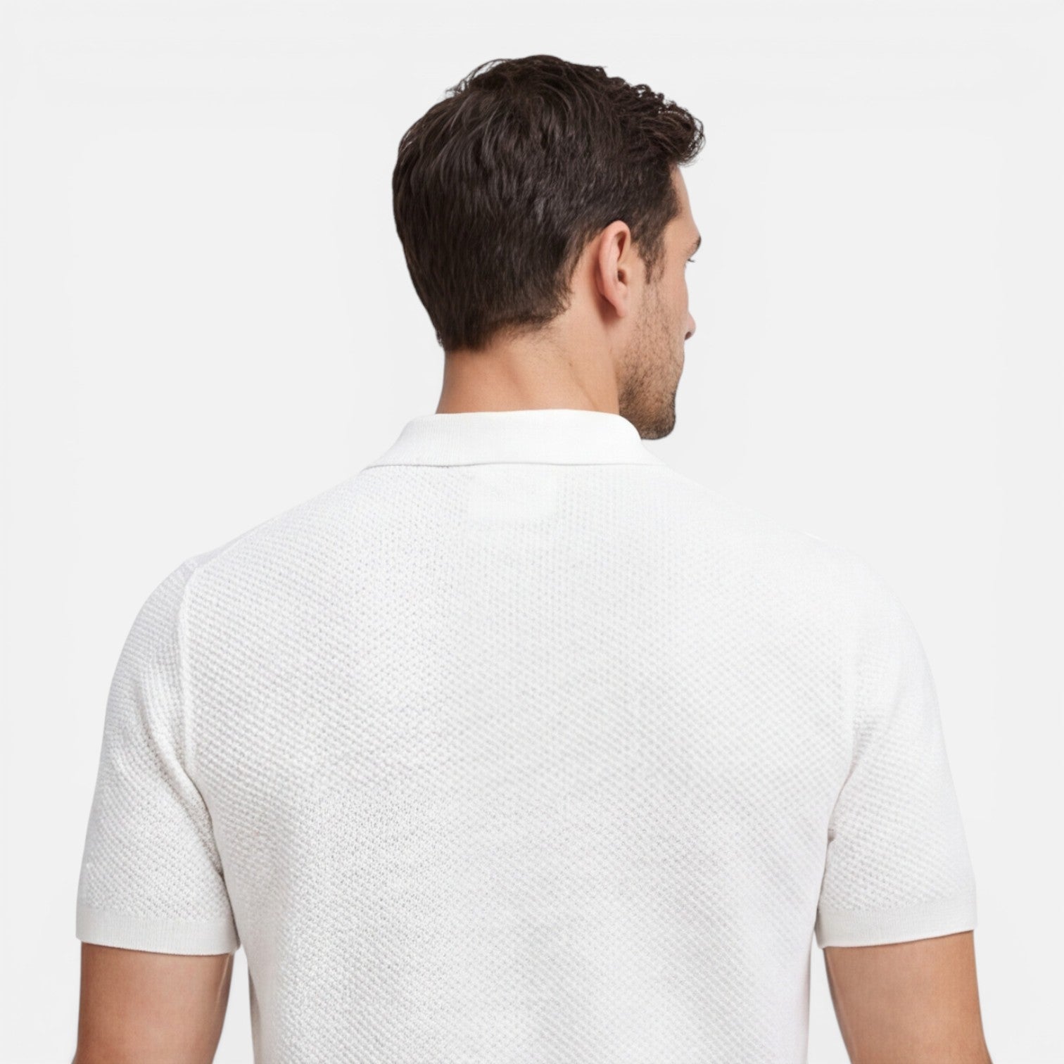 Men's Slim Fit Knit Polo Shirt | Lightweight Breathable Casual Wear