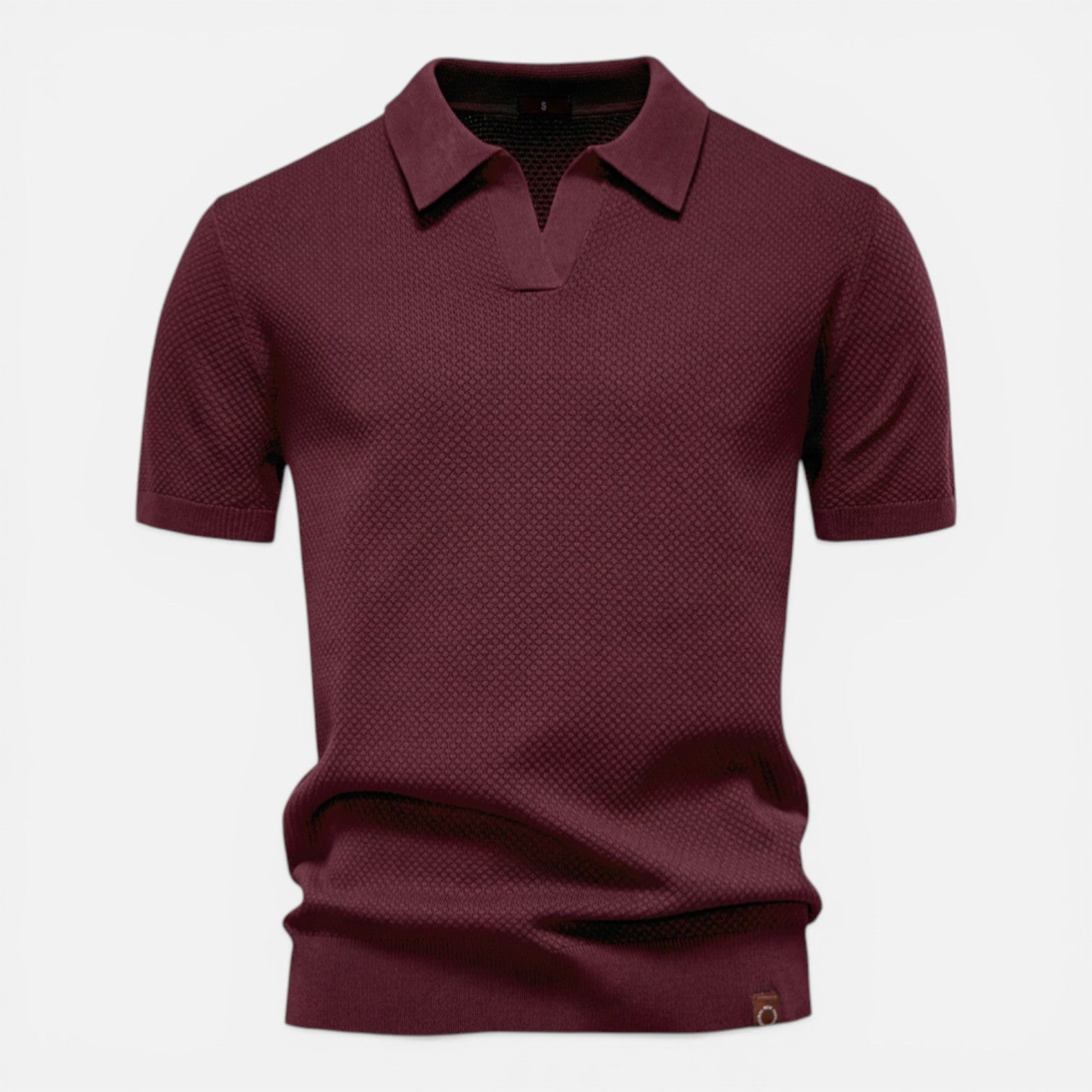 Men's Slim Fit Knit Polo Shirt | Lightweight Breathable Casual Wear