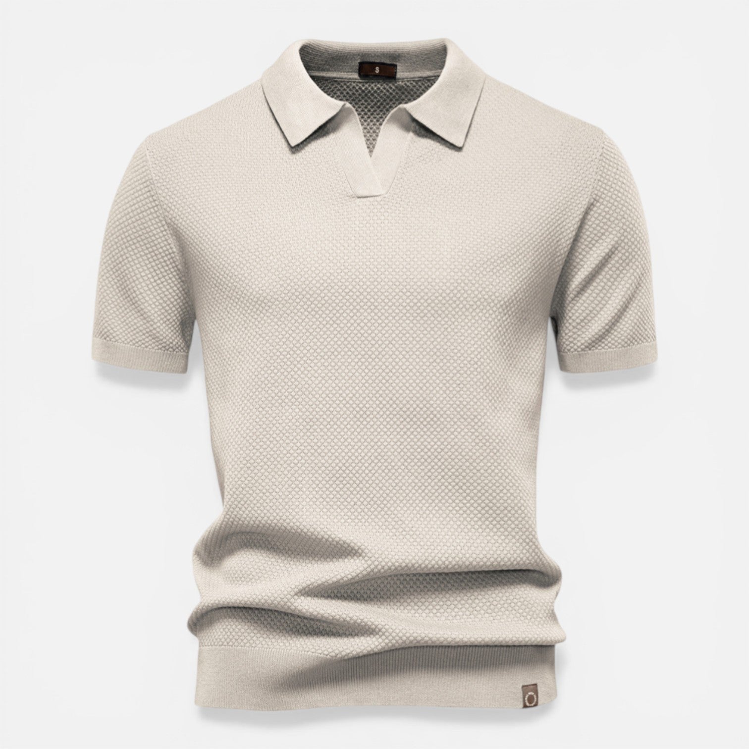 Men's Slim Fit Knit Polo Shirt | Lightweight Breathable Casual Wear