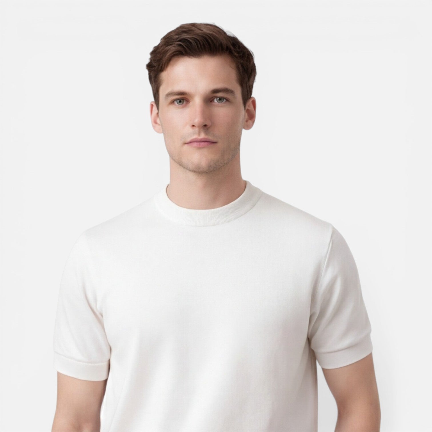 Men's Slim Fit Knit T-Shirt | Breathable Cotton | Summer Casual Wear