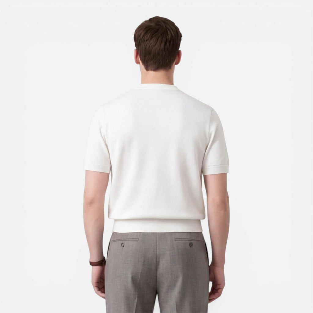 Men's Slim Fit Knit T-Shirt | Breathable Cotton | Summer Casual Wear
