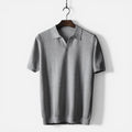 Men's Slim Fit Knitted Polo Shirt - Breathable Cotton - Classic Casual Wear