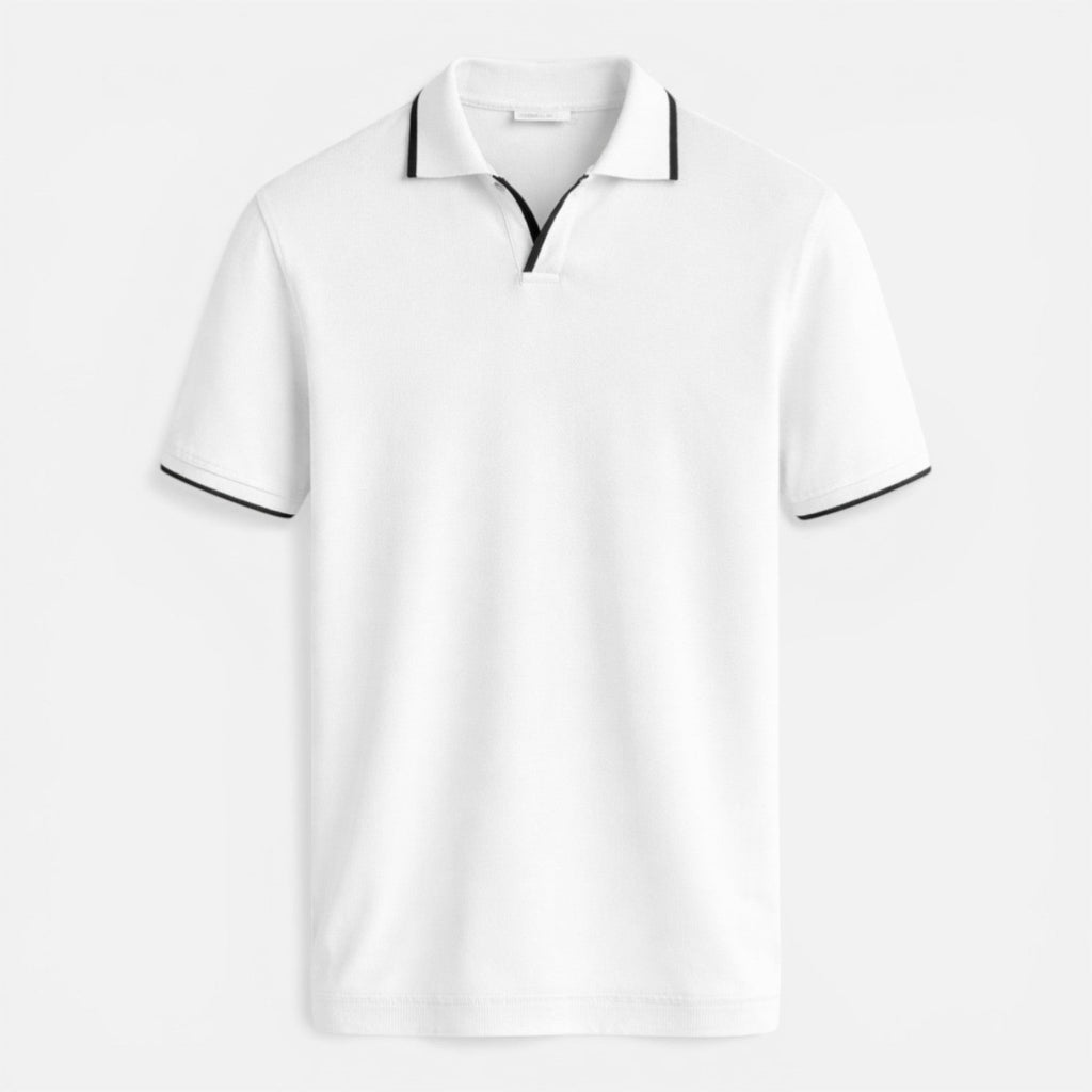Men's Slim Fit Lightweight Breathable Knit Summer Polo Shirt