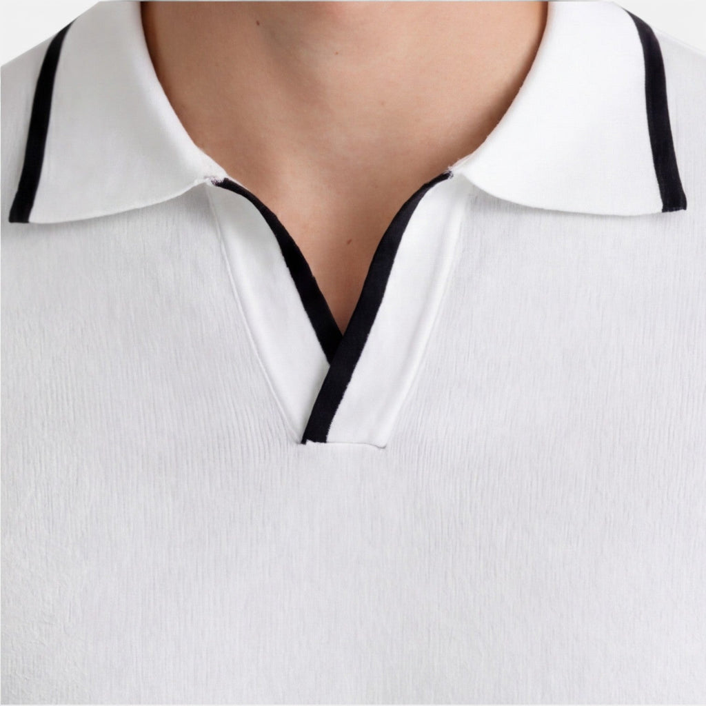 Men's Slim Fit Lightweight Breathable Knit Summer Polo Shirt