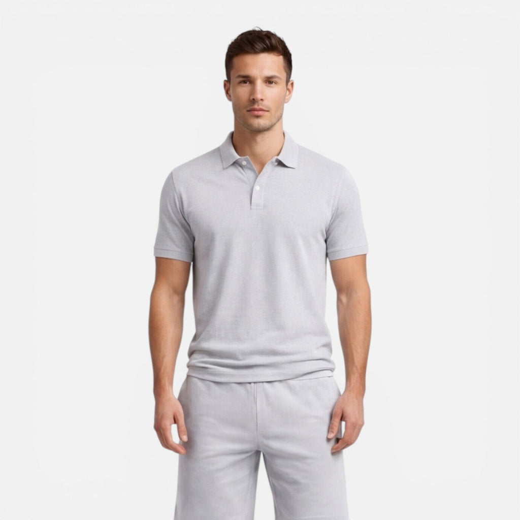Men’s Slim Fit Polo Shirt and Shorts Set | Casual Summer Outfit