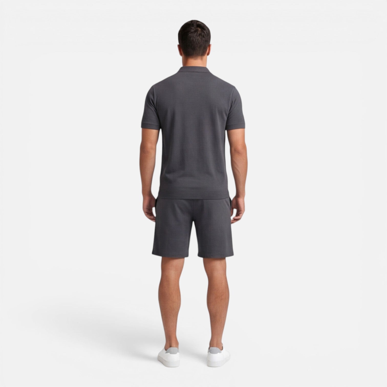 Men’s Slim Fit Polo Shirt and Shorts Set | Casual Summer Outfit