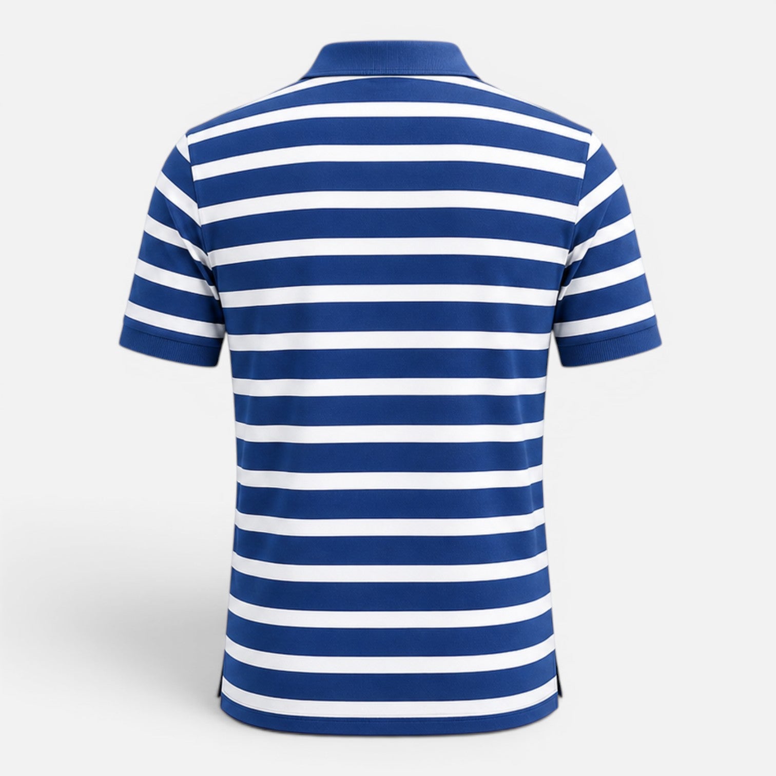 Men's Slim Fit Striped Polo Shirt | Breathable Comfort Fabric for Casual Wear