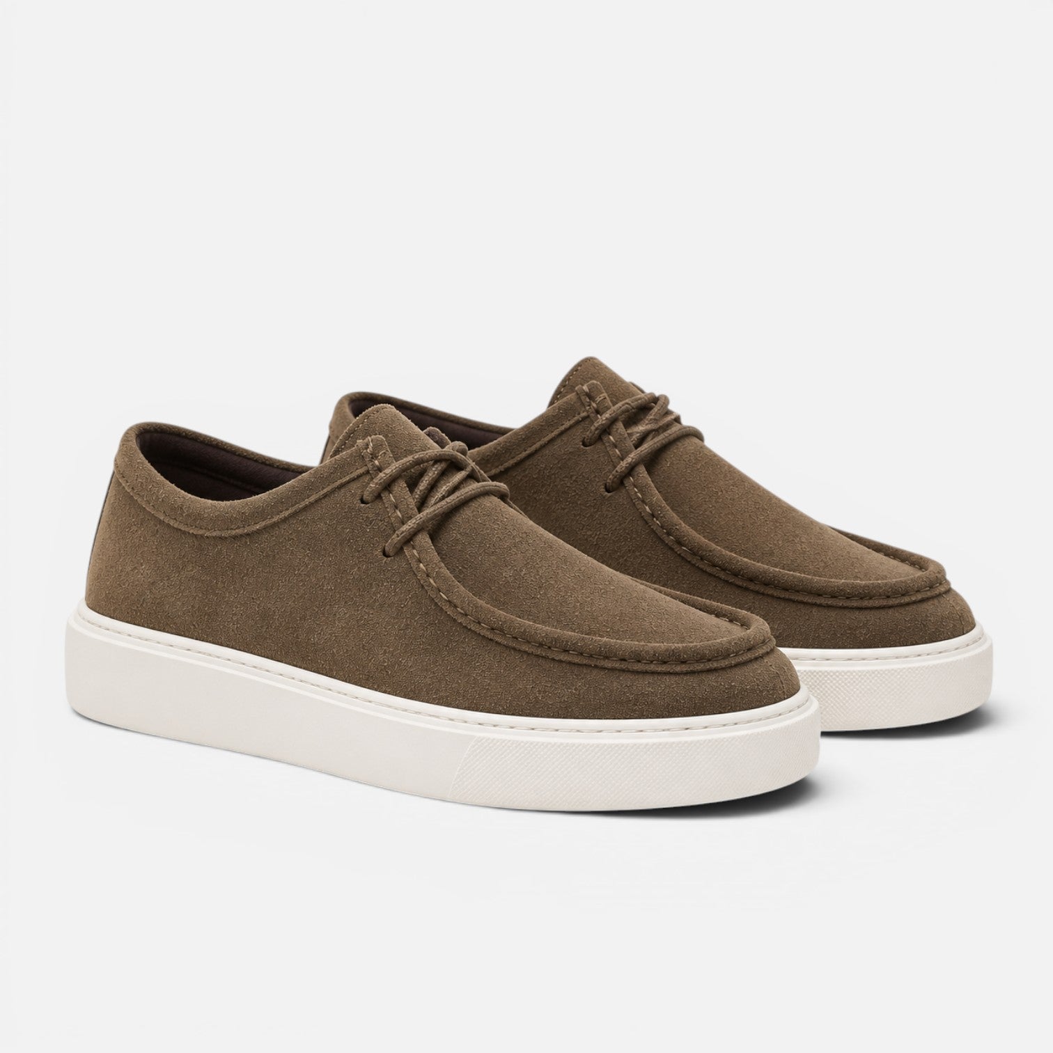 Men's Suede Lace-Up Loafers | Comfortable Casual Work Shoes
