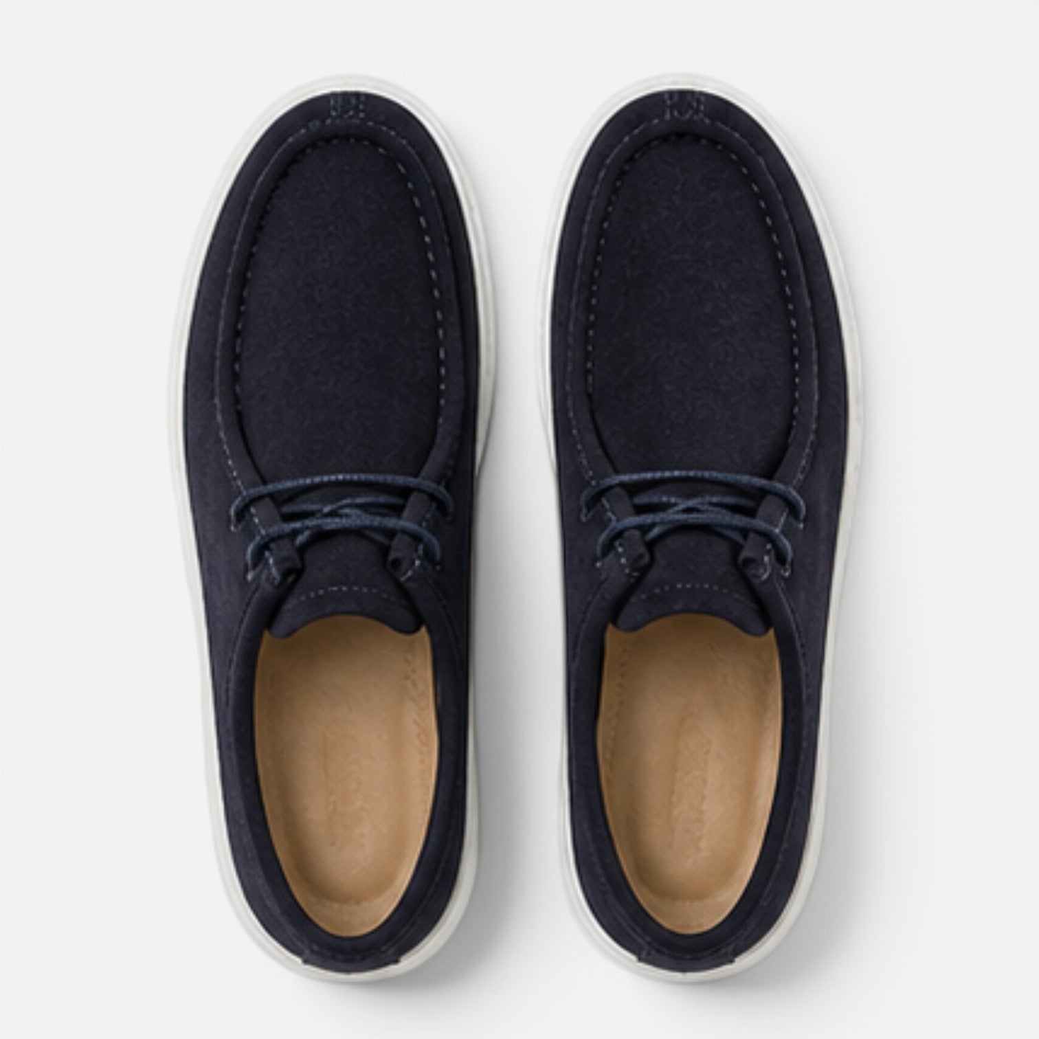 Men's Suede Lace-Up Loafers | Comfortable Casual Work Shoes