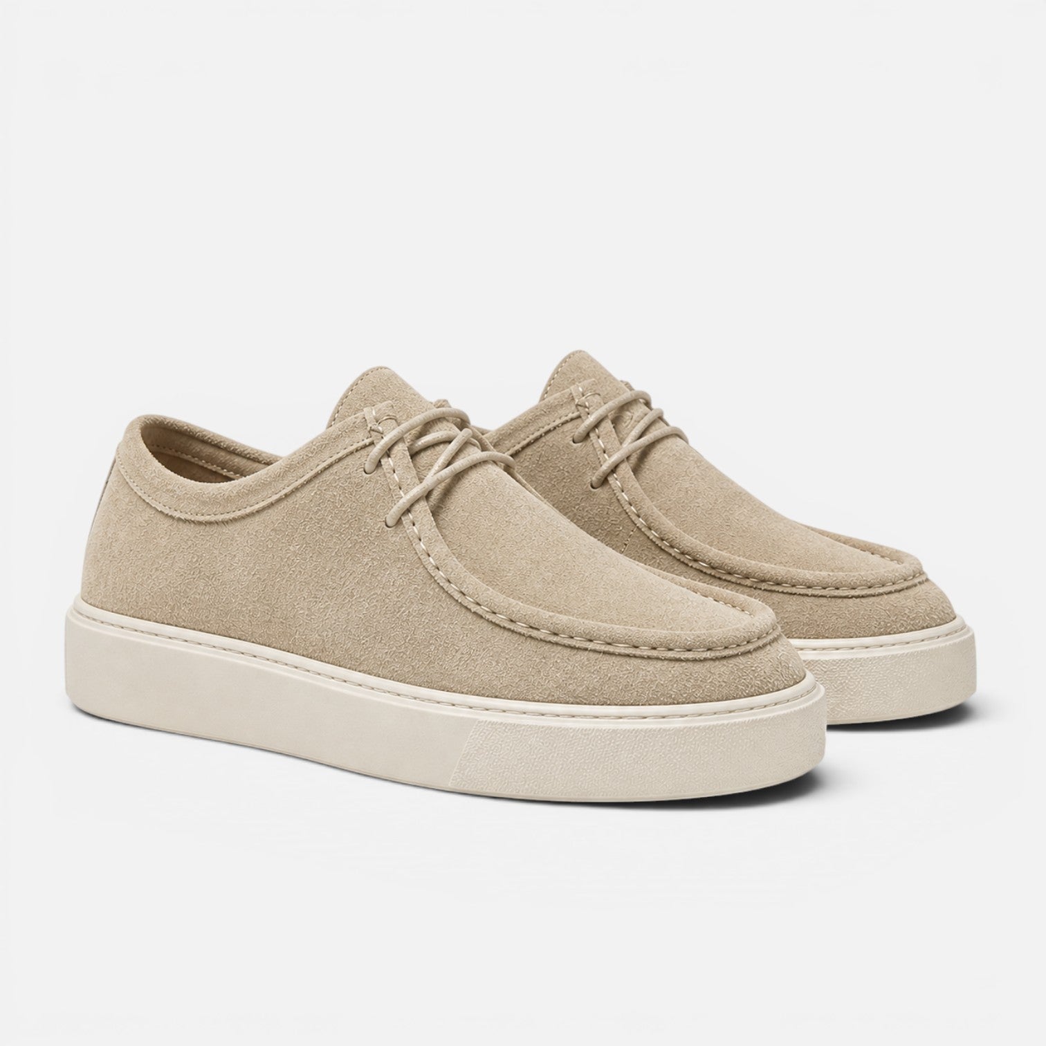 Men's Suede Lace-Up Loafers | Comfortable Casual Work Shoes