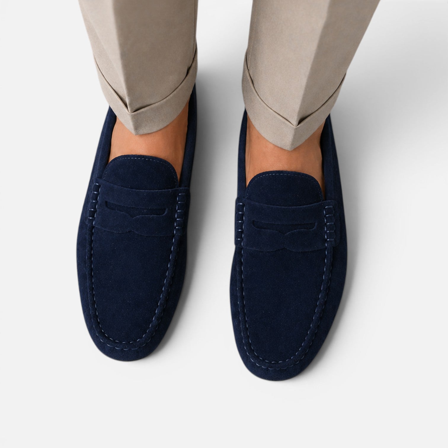 Men's Suede Loafers | Lightweight Slip-On Comfort Shoes for Casual Wear