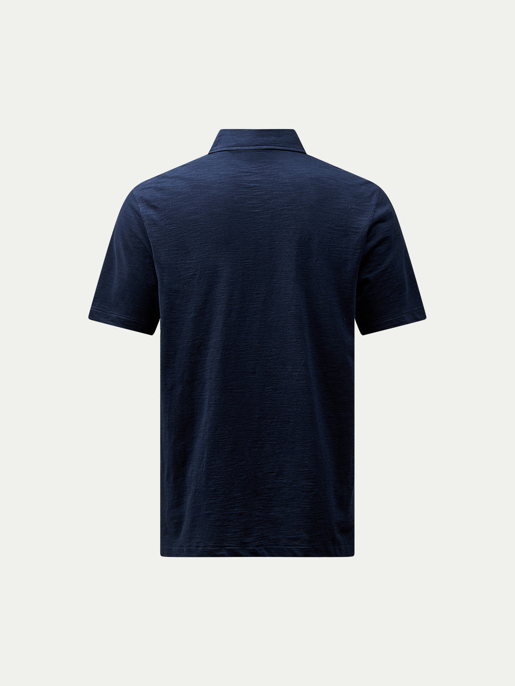 Mercerised Cotton Polo Shirt in Dark Sapphire Navy for Casual Wear