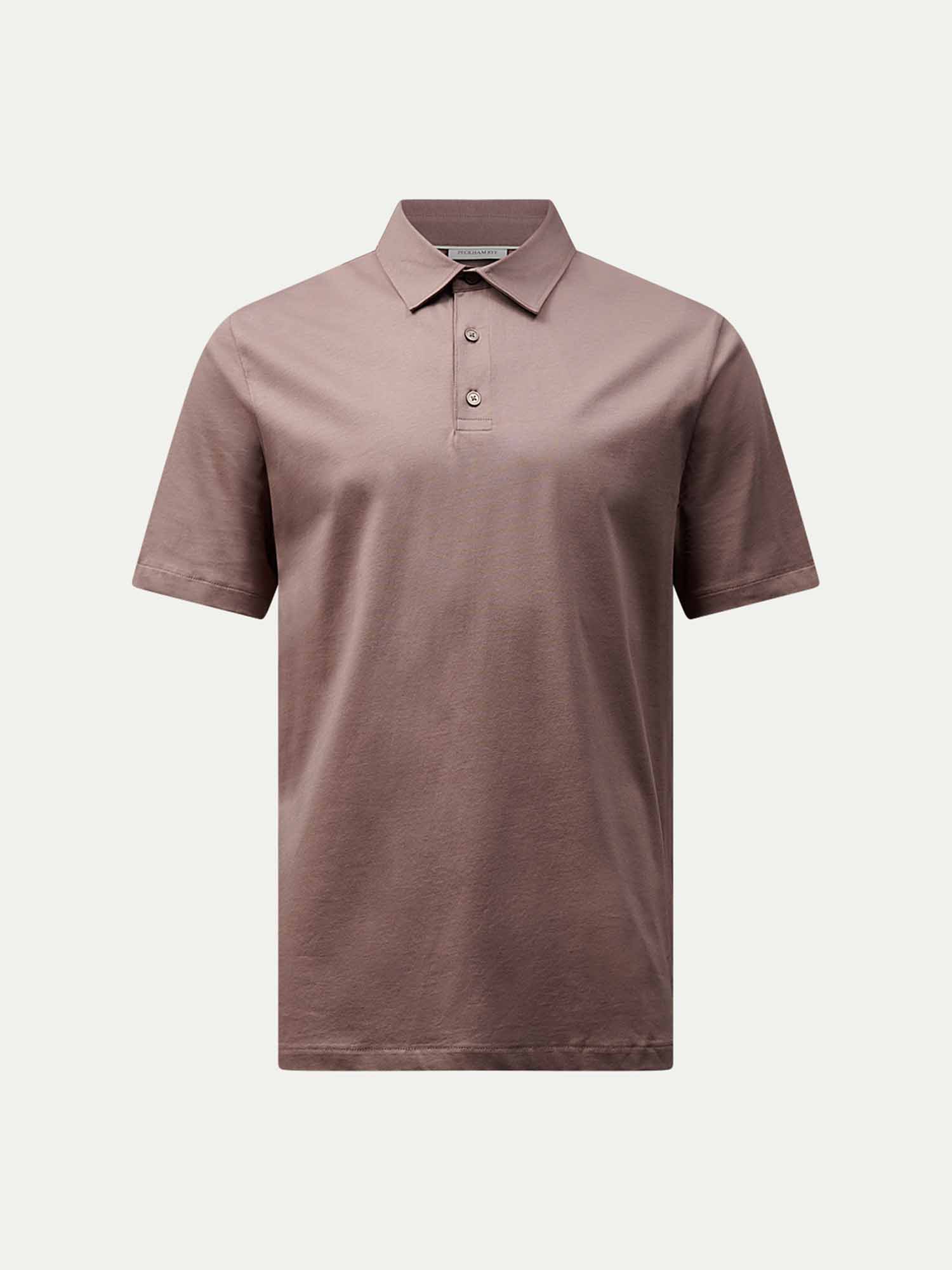 Mercerised Cotton Polo Shirt in Iron - Casual Wear for Men