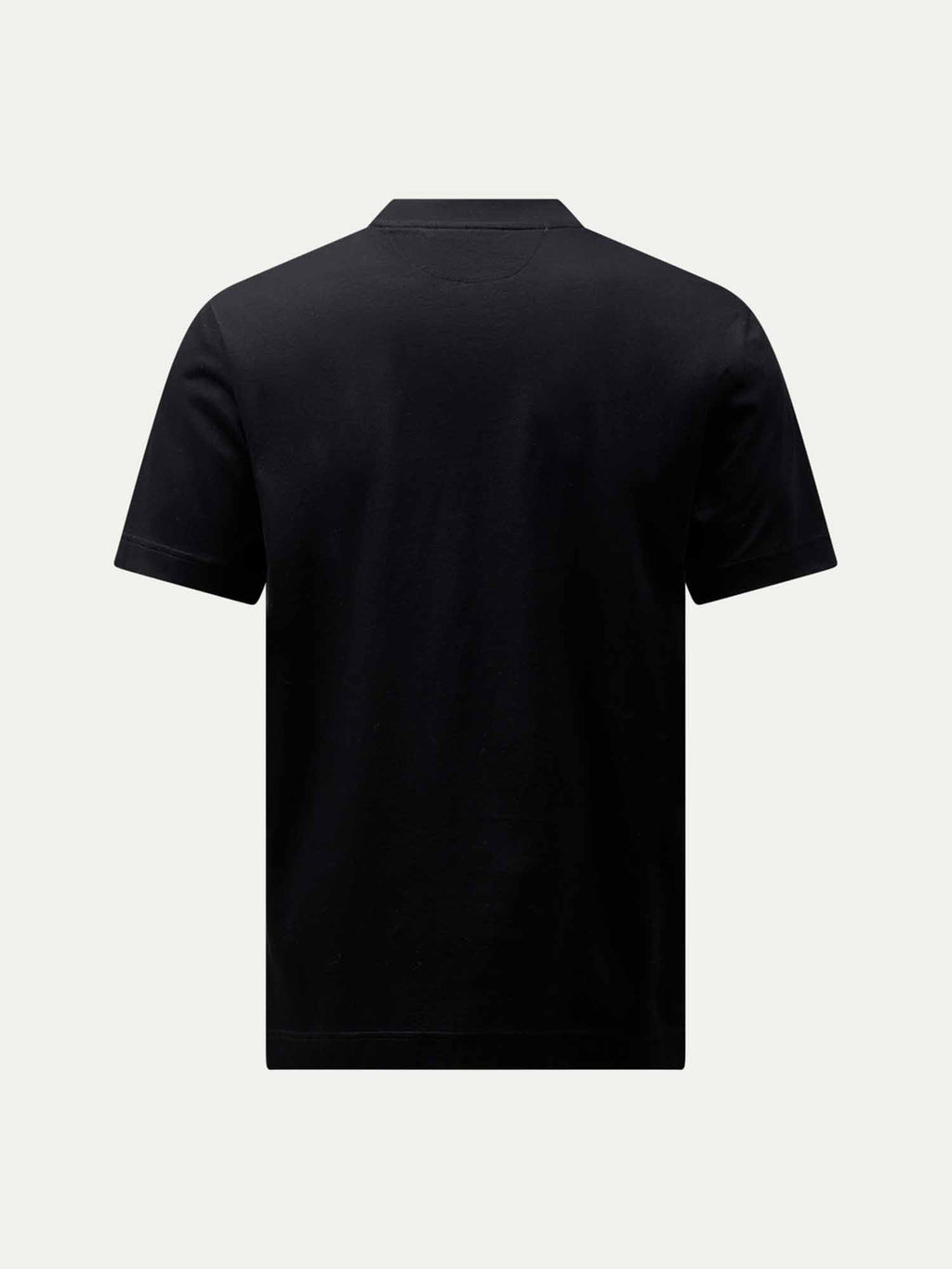 Mercerised Cotton T-Shirt in Black for Casual Wear and Everyday Comfort