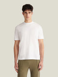 Mercerised Cotton T-Shirt in Bright White for Casual Wear
