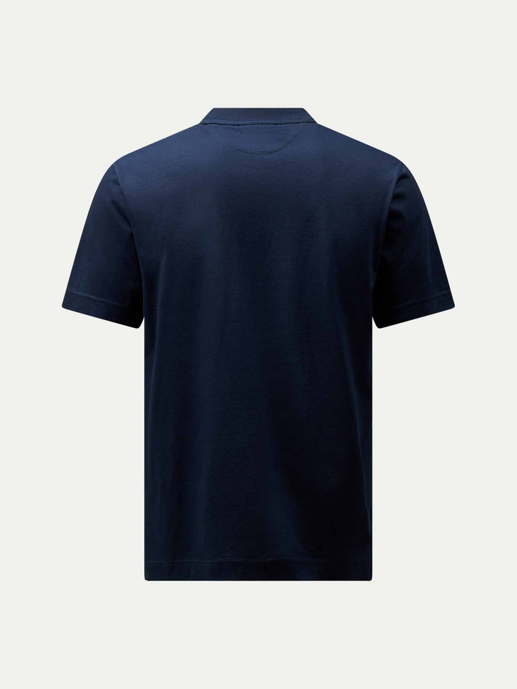 Mercerised Cotton T-Shirt in Dark Sapphire Navy - Casual Wear for Men
