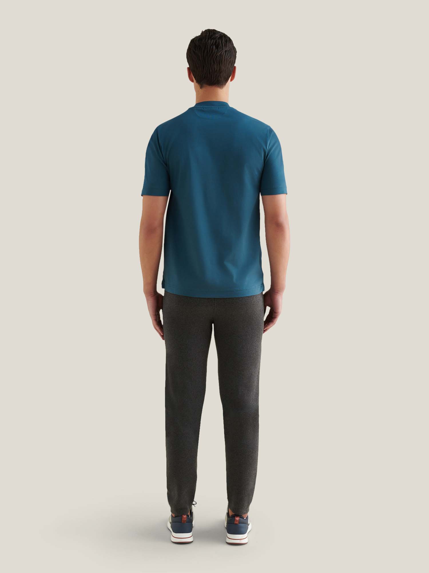 Mercerised Cotton T-Shirt in Stargazer Color - Casual Wear for Everyday Use