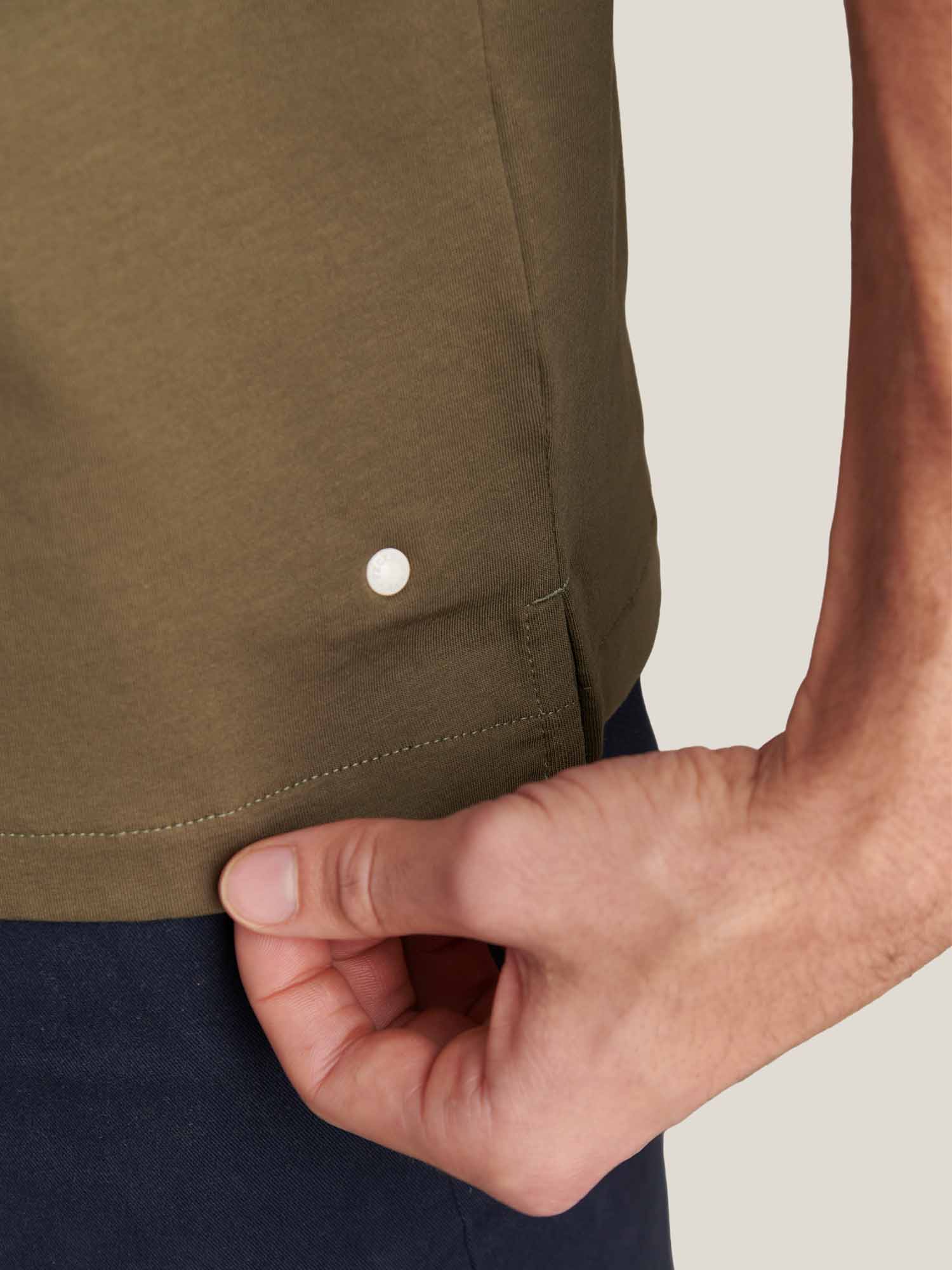 Mercerised Polo Shirt in Sea Turtle Color with Tipped Design for Casual Wear