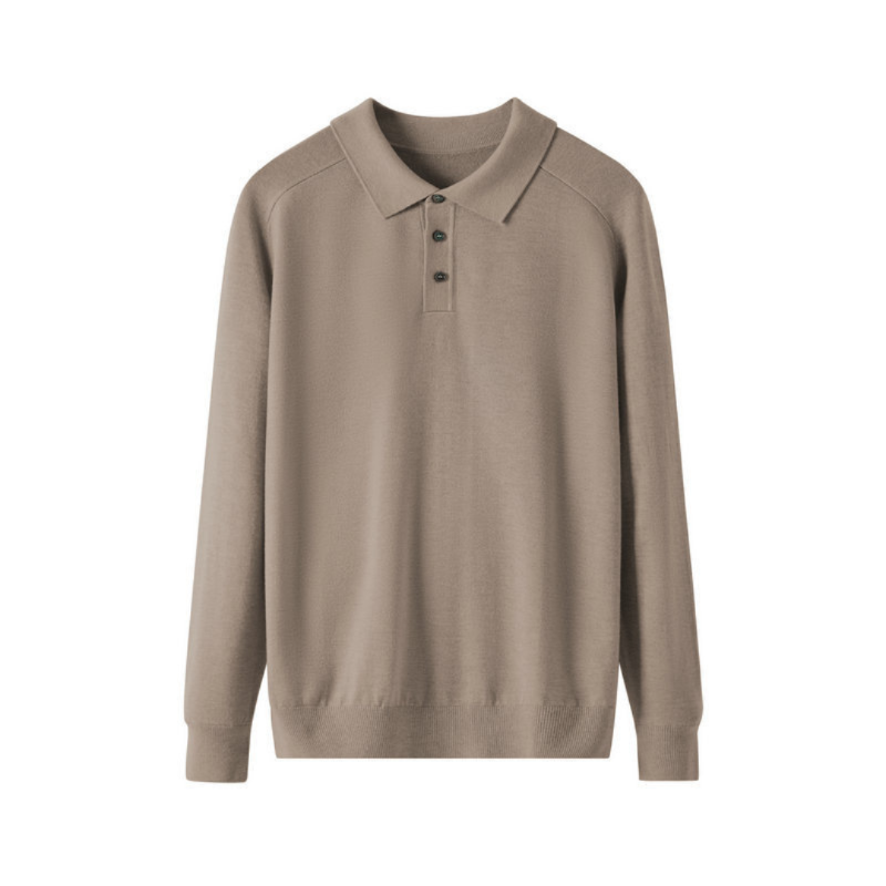 Premium Wool Polo Shirt for Men - Classic Fit, Comfortable Everyday Wear