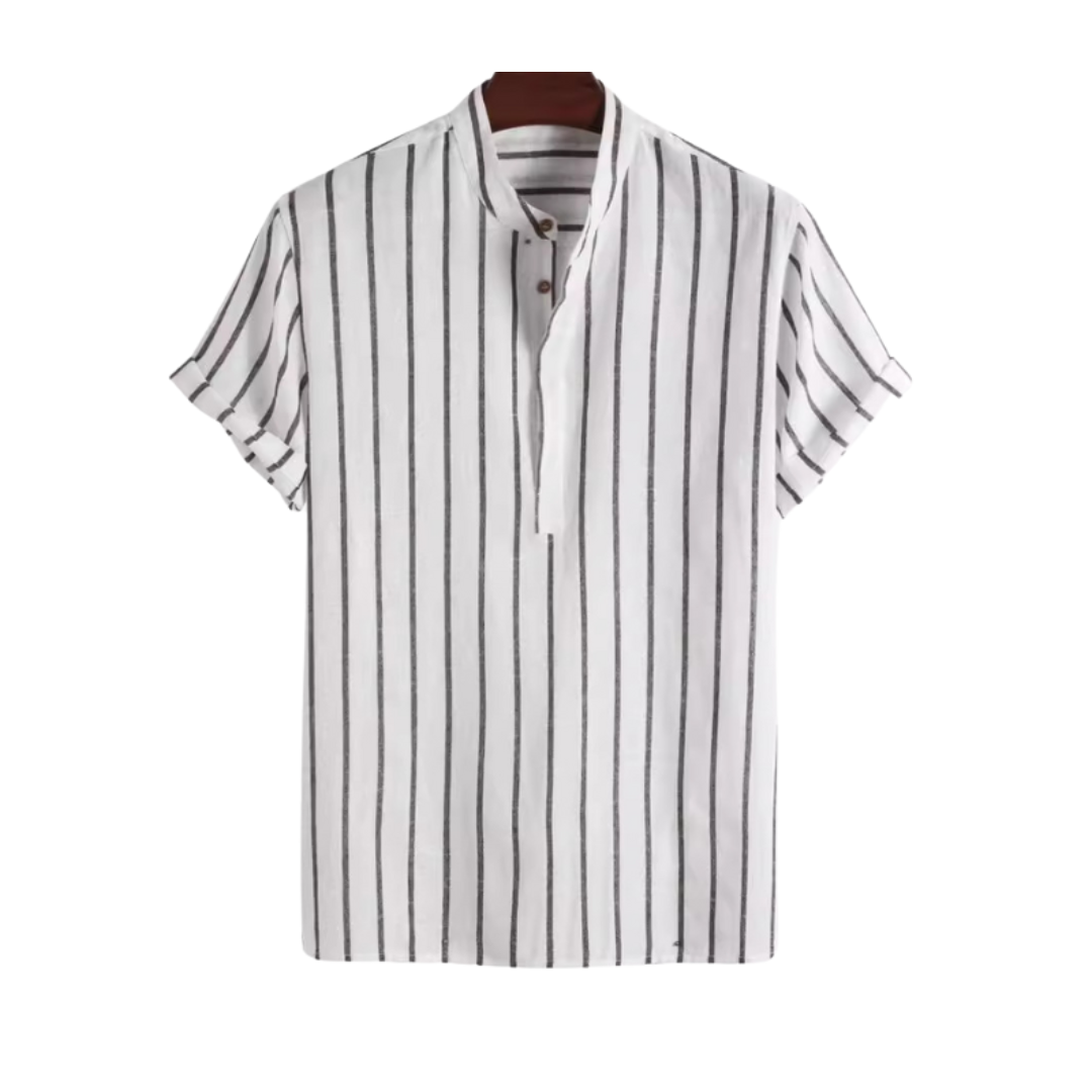 Sailor Style Polo Shirt in Cotton Blend for Casual Wear and Everyday Use