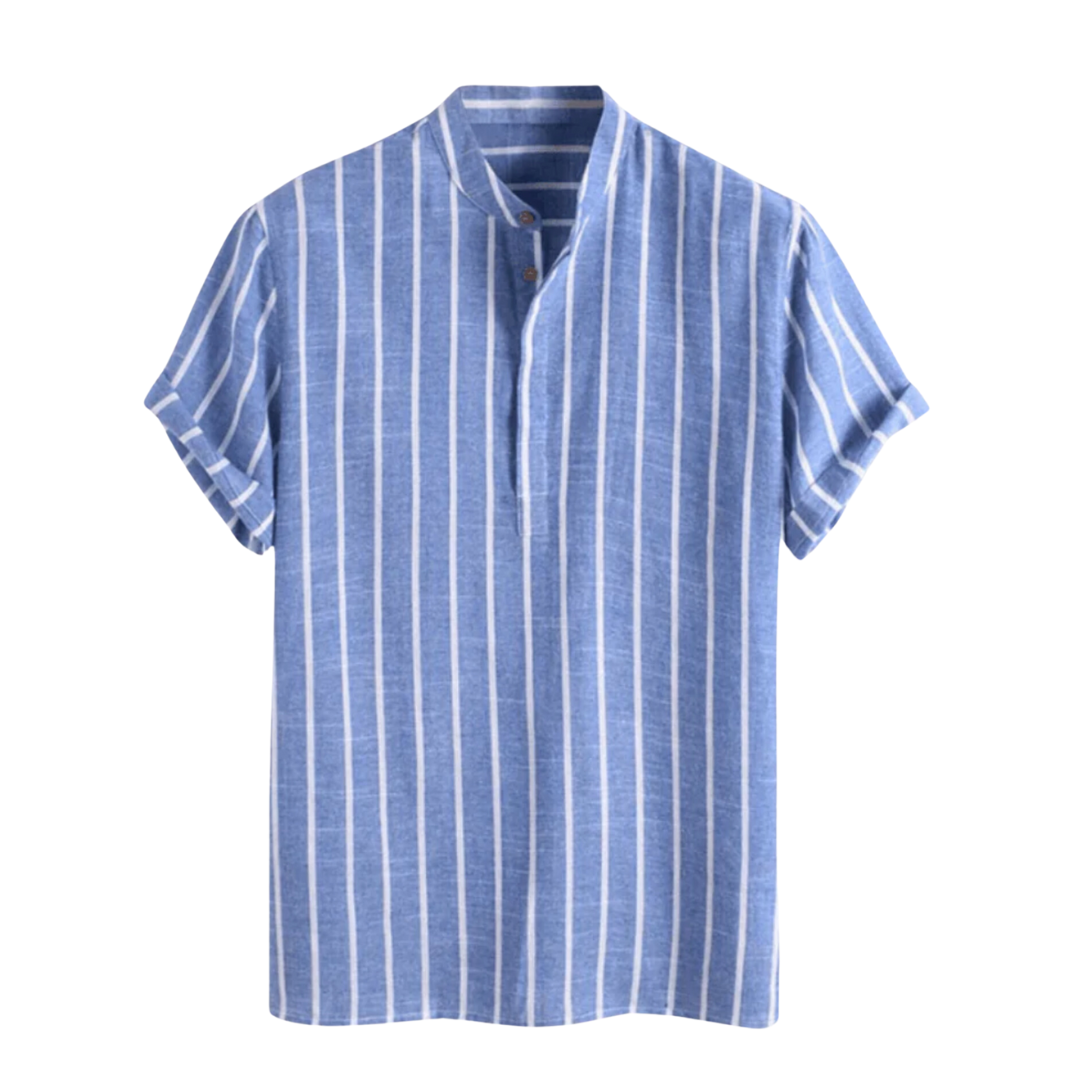 Sailor Style Polo Shirt in Cotton Blend for Casual Wear and Everyday Use