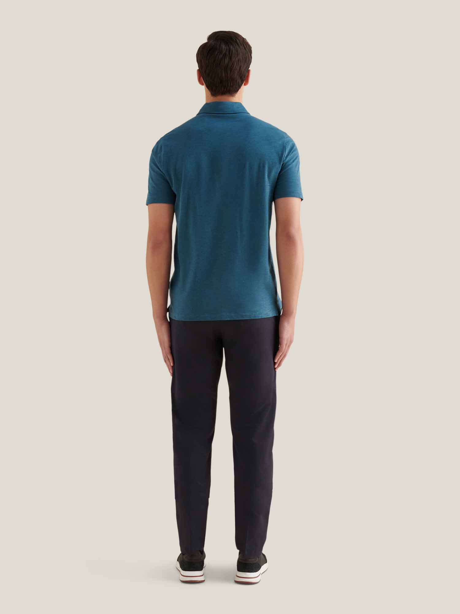 Stretch Cotton Trouser in Dark Sapphire Navy for Casual or Formal Wear
