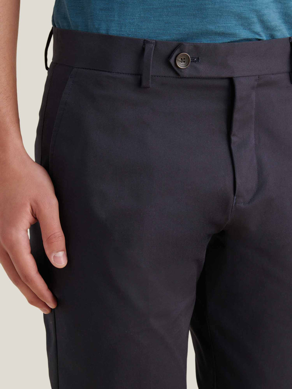 Stretch Cotton Trouser in Dark Sapphire Navy for Casual or Formal Wear