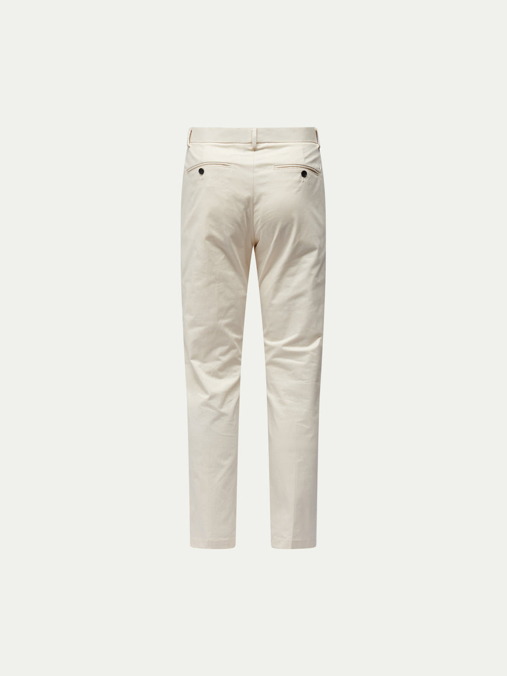Stretch Cotton Trouser in Egret - Casual Wear for Everyday Comfort