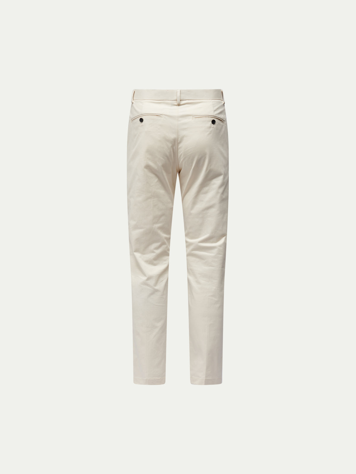Stretch Cotton Trouser in Egret - Casual Wear for Everyday Comfort