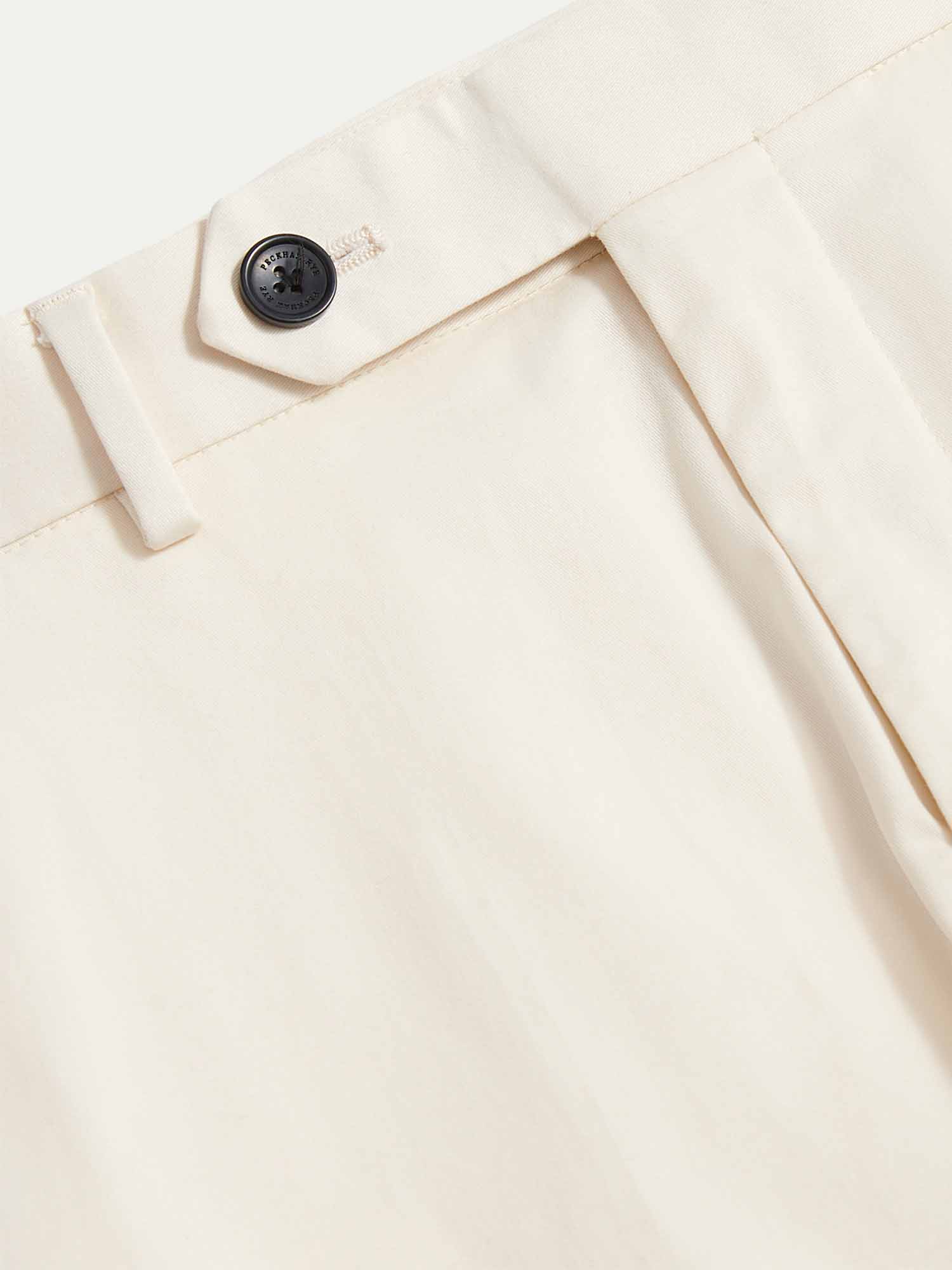 Stretch Cotton Trouser in Egret - Casual Wear for Everyday Comfort