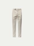 Stretch Cotton Trouser in Egret - Casual Wear for Everyday Comfort