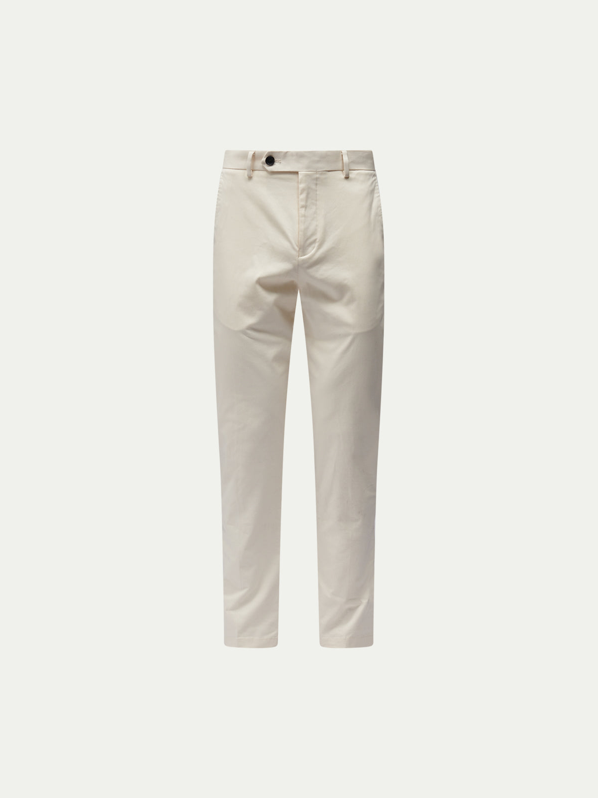 Stretch Cotton Trouser in Egret - Casual Wear for Everyday Comfort