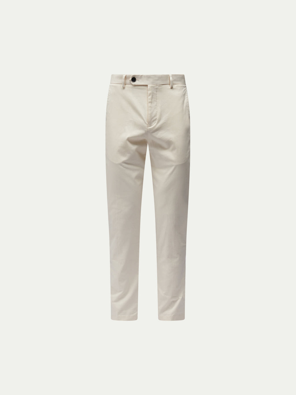 Stretch Cotton Trousers for Men in Egret - Casual Fit, Versatile Style