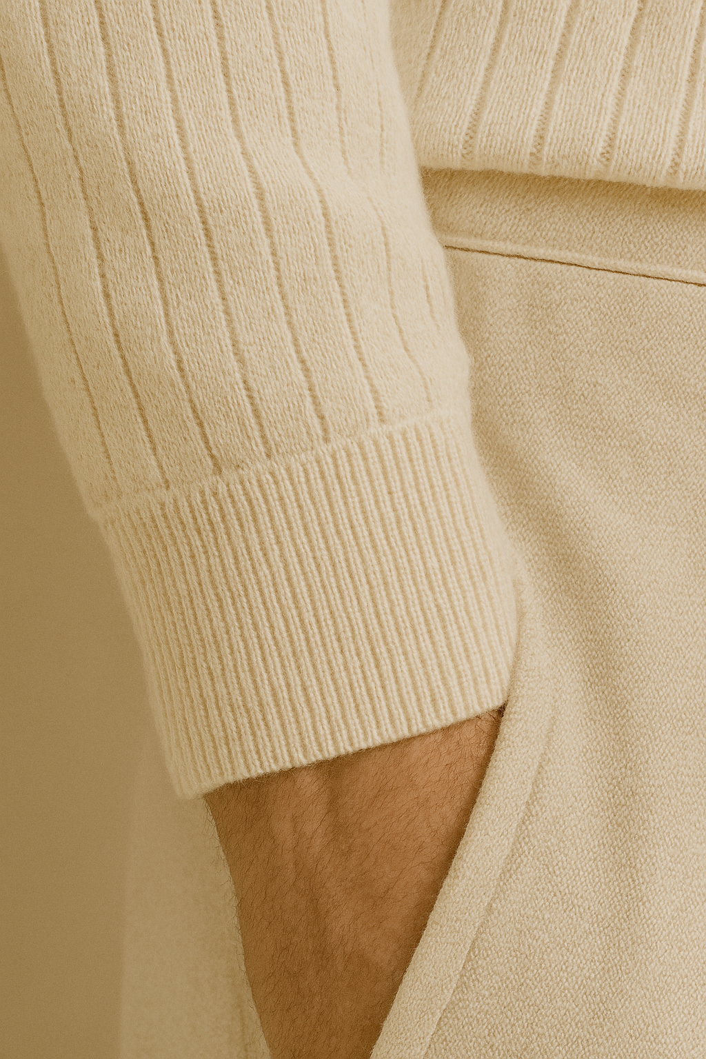 Striped Long Sleeve Polo Shirt for Men - Cotton Blend Casual Wear