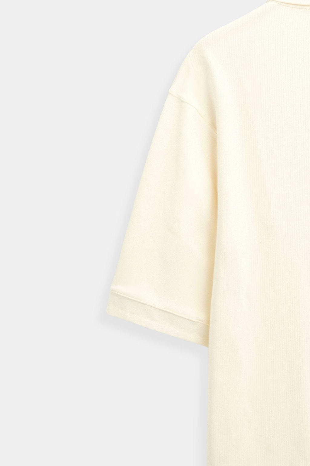 Wool Polo T-Shirt with Textured Structure for Casual Wear