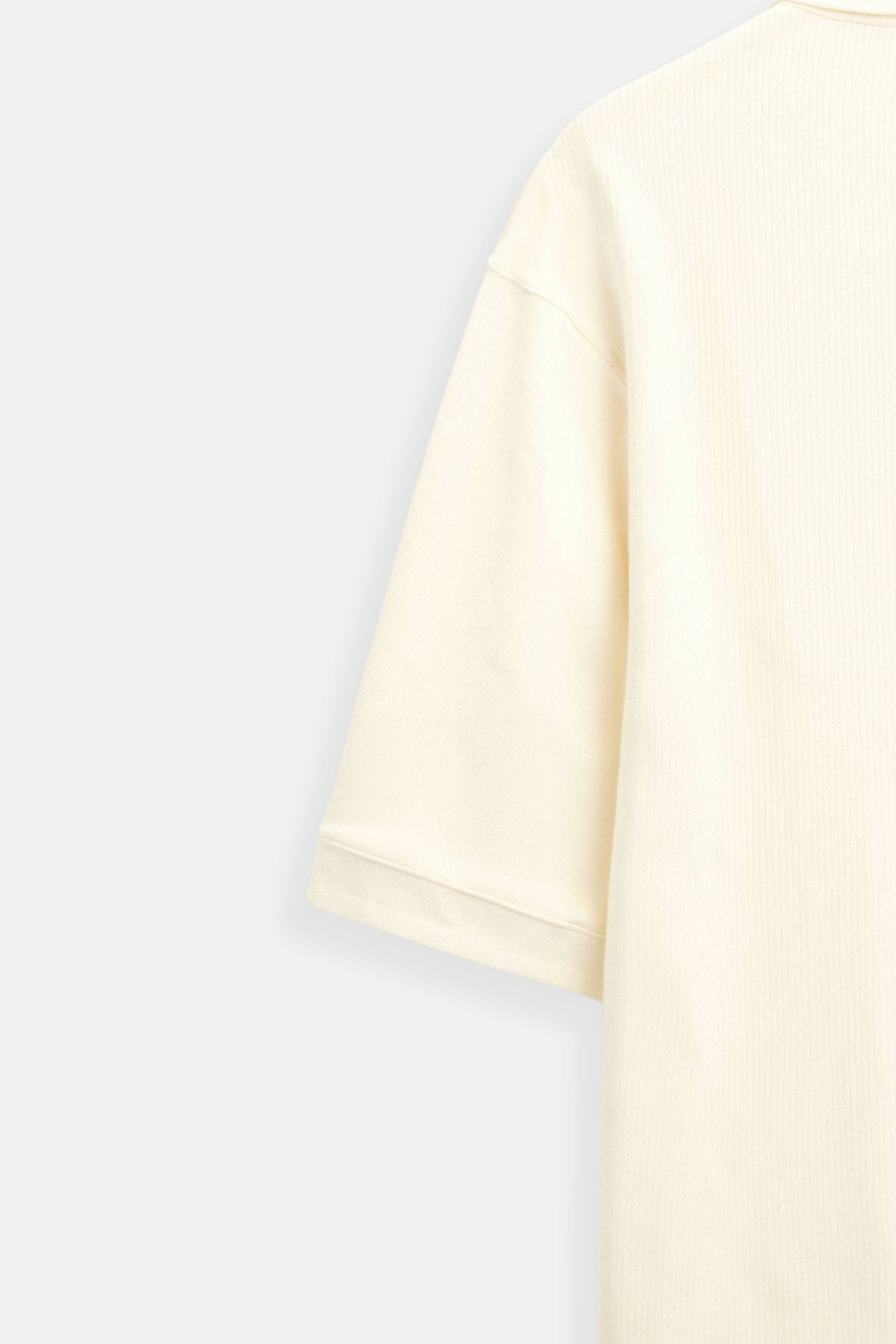 Wool Polo T-Shirt with Textured Structure for Casual Wear