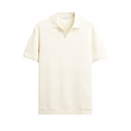 Wool Polo T-Shirt with Textured Structure for Casual Wear