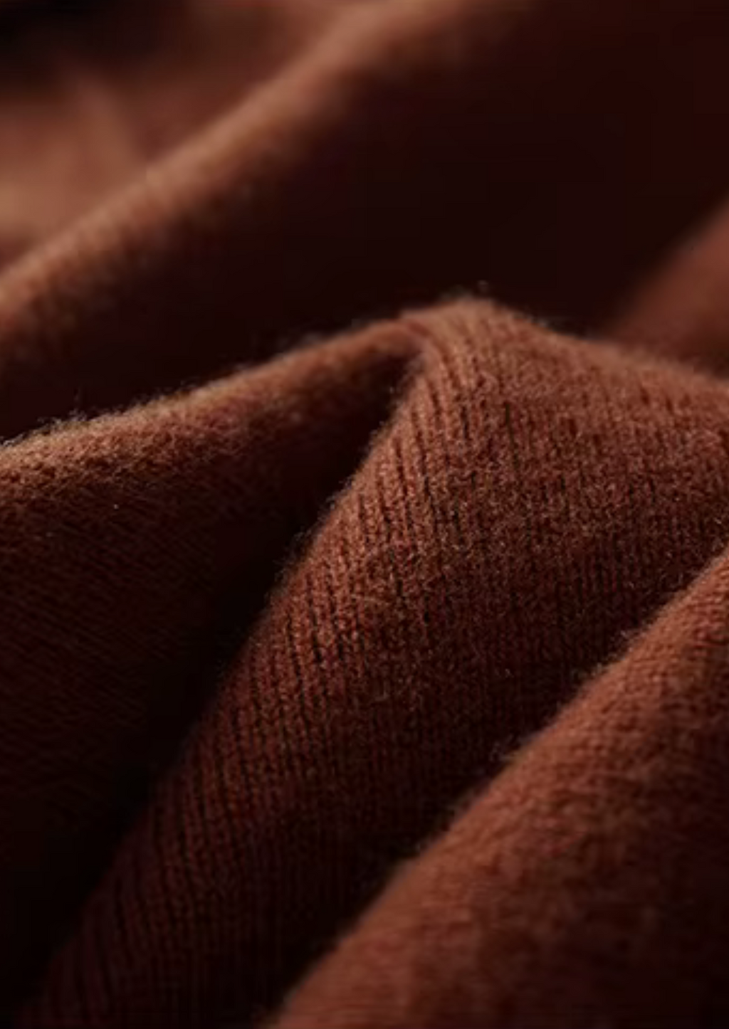 Wool Ribbed Buttonless Polo Shirt for Casual Wear and Layering